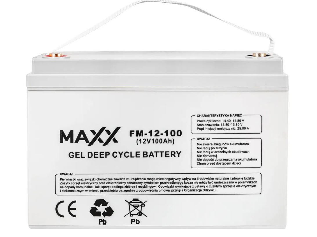 Акумулятор гелевий 4SUN MAXX GEL DEEP CYCLE 100Ah 12V (FM-12-100), Акумулятор для дому, квартири, приладів