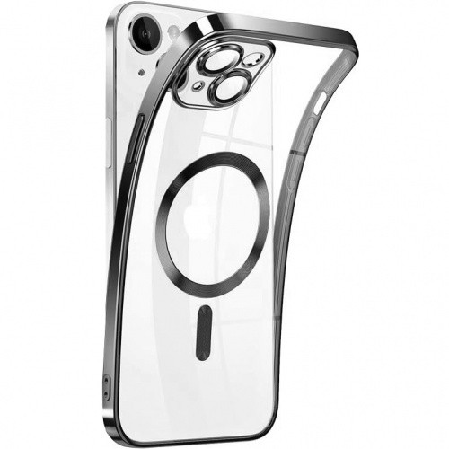 Чохол TPU Metallic Full Camera with Magsafe для Apple iPhone 15 (Titan)