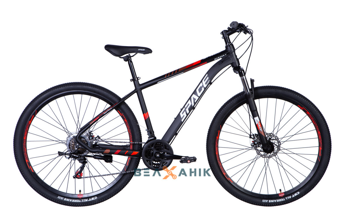 Велосипед 29" SPACE MERCURY (036) (рама 18") AL чорно-червоний