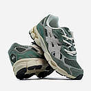 Кросівки чоловічі зелені Asics Gel-NYC Green Grey Beige (17589), фото 7