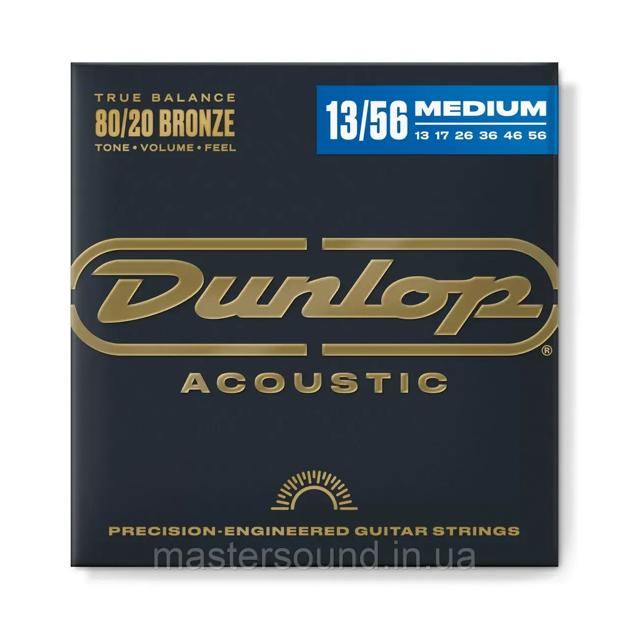Струны Dunlop DAB1356 80/20 Bronze Guitar Strings (13-56), фото 1