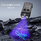 Ліхтар-брелок Boruit V20 повертається на 180° 1000 Лм IP67, фото 3
