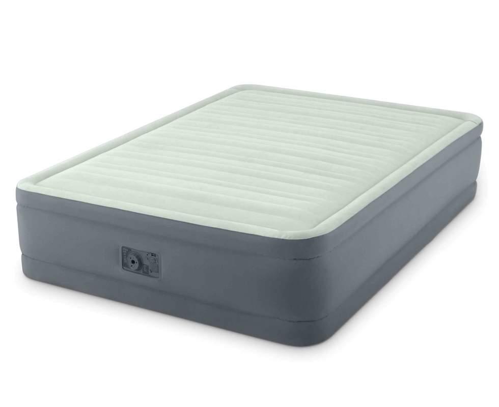 Надувне ліжко Intex 64906, 152 х 203 х 46 см, вбудований електронасос. Двоспальне, фото 1