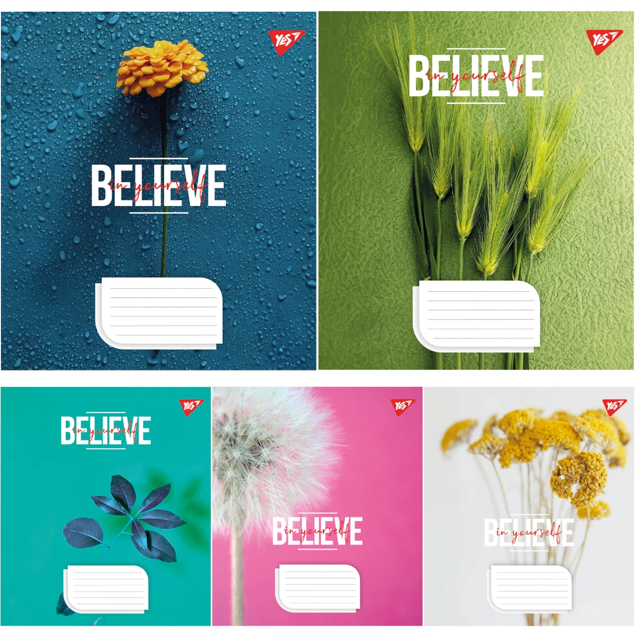 Зошит шкільний (А5, 24 аркуші, в клітинку) Yes Believe in yourself 767011