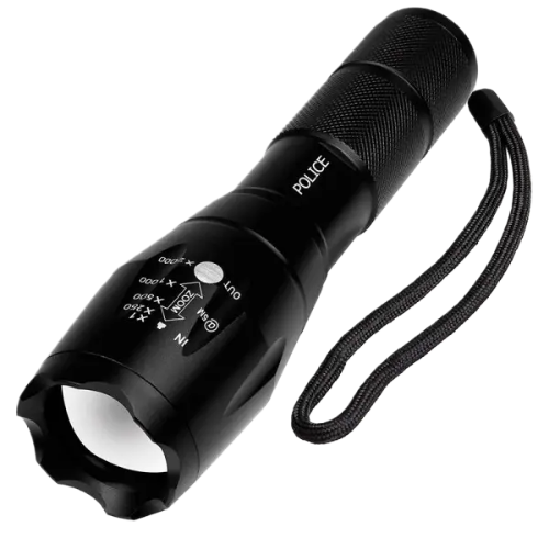 Ліхтар ручний акумуляторний Police BL-1831-T6 Zoom Black (7_00849), фото 1