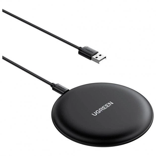 Бездротовий зарядний пристрій для телефона Ugreen Wireless Charging Pad 15 Вт Black (CD186)