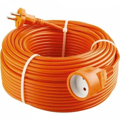 Подовжувач ПВС 2*2.5мм ГОСТ 40м помаранчевий круглий 16А