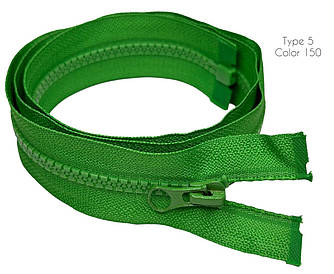 Блискавка Трава 100см Тип5 тракторна роз'ємна з одним бігунком