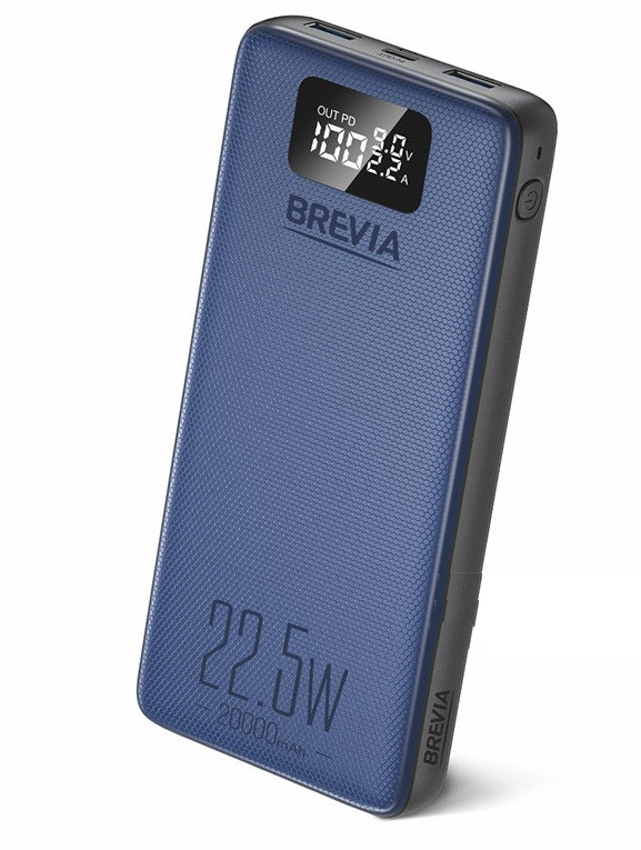 Повербанк Brevia 20000mAh 22,5W Li-Pol, LCD, Power Bank