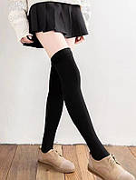 Панчохи вище коліна теплі 58 на 10 см чорний