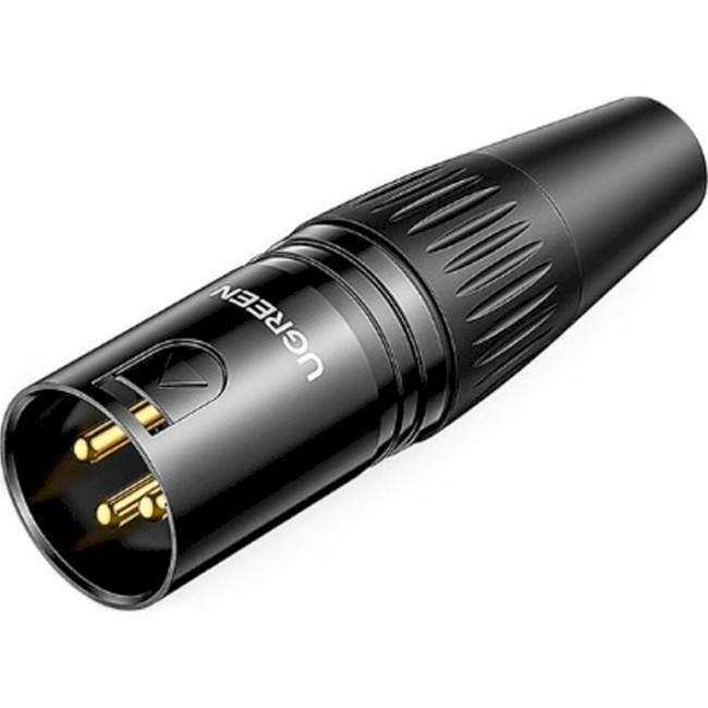 Аудіоконектор Ugreen XLR Male Microphone adapter Black (AV162), фото 1