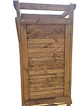 Каркас літнього душу 130×100×210, масив сосни, олія-віск (палітра), без обшивки, фото 4