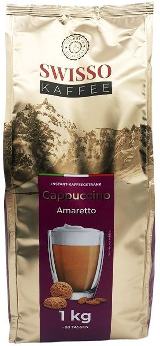 Капучино Swisso Kaffee Cappuccino AMARETTO 1000г Німеччина (SWISSO AMARETTO)