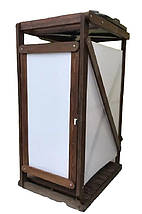 Каркас літнього душу 130×100×210, масив сосни, олія-віск (палітра), без обшивки, фото 3