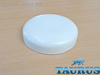 Сферичний білий декоративний фланець Sphere D100 мм висотою 24 мм з н/ж сталі, без отвору. Цільний