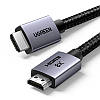 Високошвидкісний HDMI шнур кабель UGREEN 8K HDMI 2.1 із сертифікованими роз'ємами 1 м Grey (HD171), фото 3