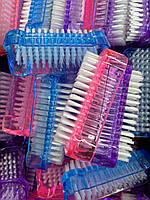 Щітка для манікюру, для чищення нігтів, двостороння