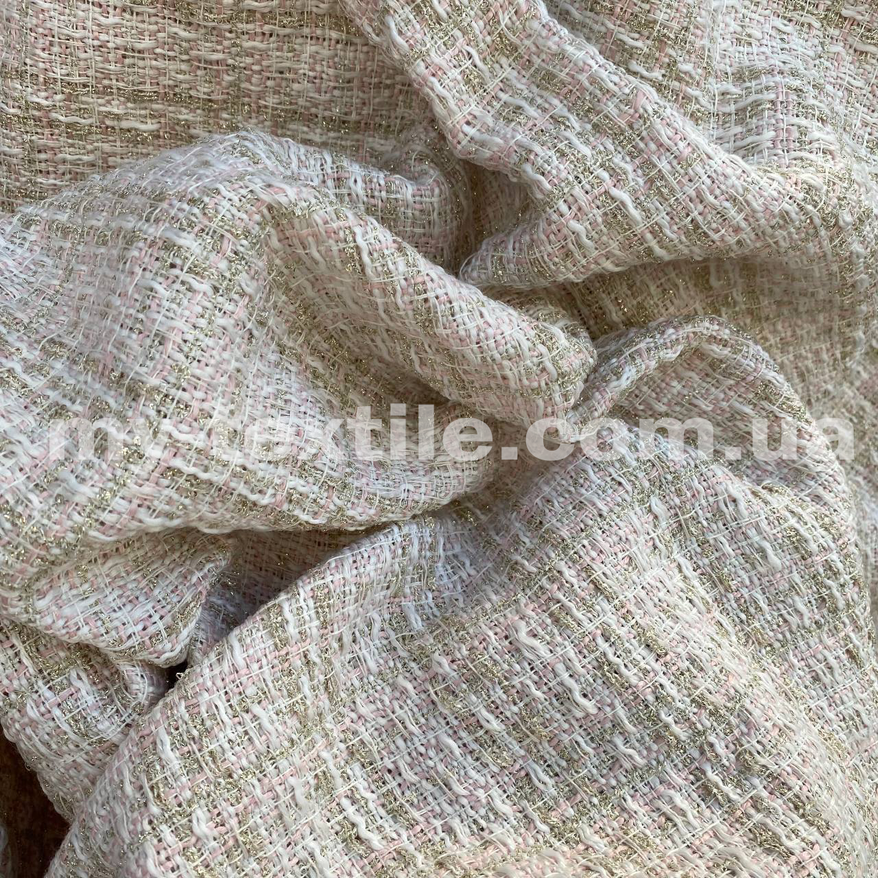 Твід костюмна (брючна) тканина щільна Бежевий, фото 1