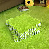 Підлога-пазл плюшевий САЛАТОВИЙ 30*30*1cm (D) SW-00002094, фото 2