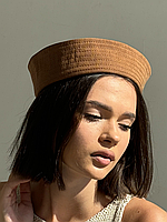 Панама матроса з розрізом літня D.Hats із натуральної бавовни колір коричневий