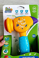 Музичний розвиваючий Молоточок на українській мові на батарейках KL FT0031 якість швидка відправка
