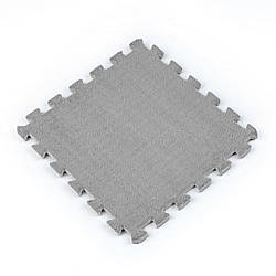 Підлога-пазл плюшевий СВІТЛО-СІРИЙ 30*30*1cm (D) SW-00002080