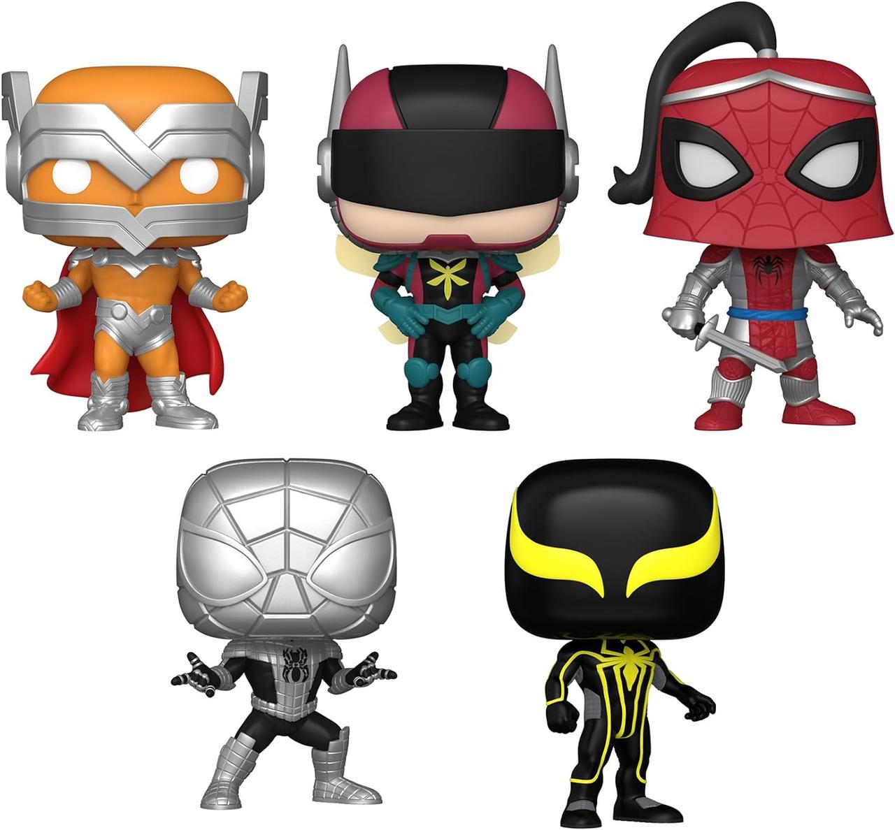 П'ять фігурок Funko Pop Marvel Spider-Man Beyond Amazing Набір фігурок Фанко Поп «Marvel: Рік Паука»
