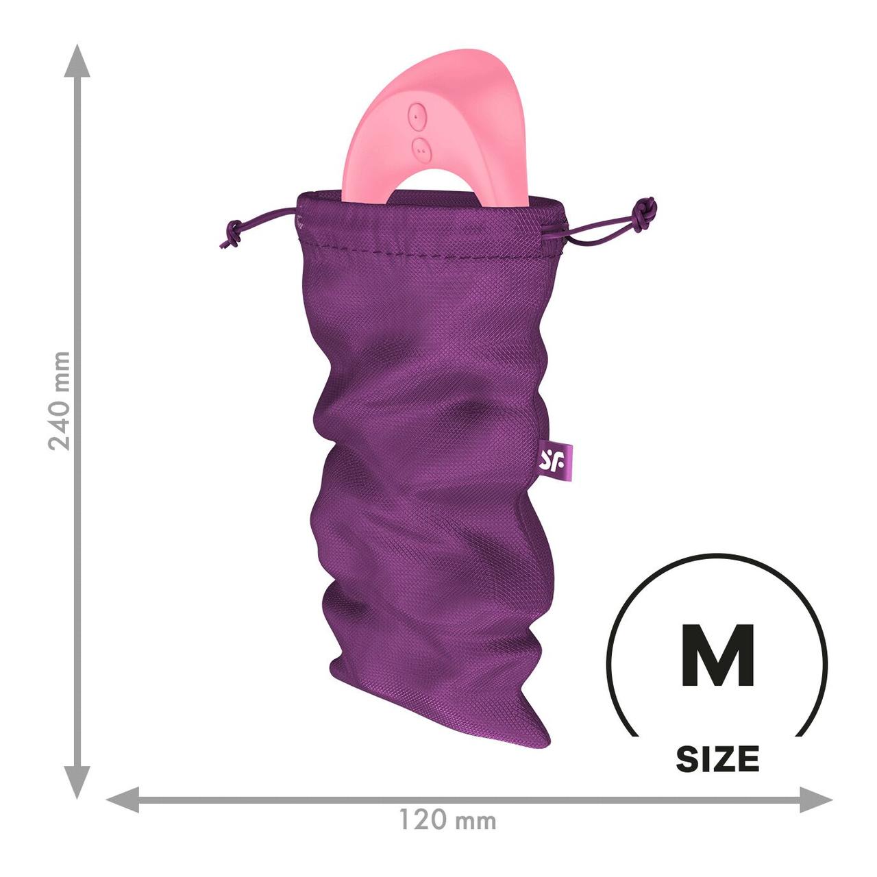 Мішечок для зберігання іграшок Satisfyer Treasure Bag Violet, розмір M, 24х12 см.