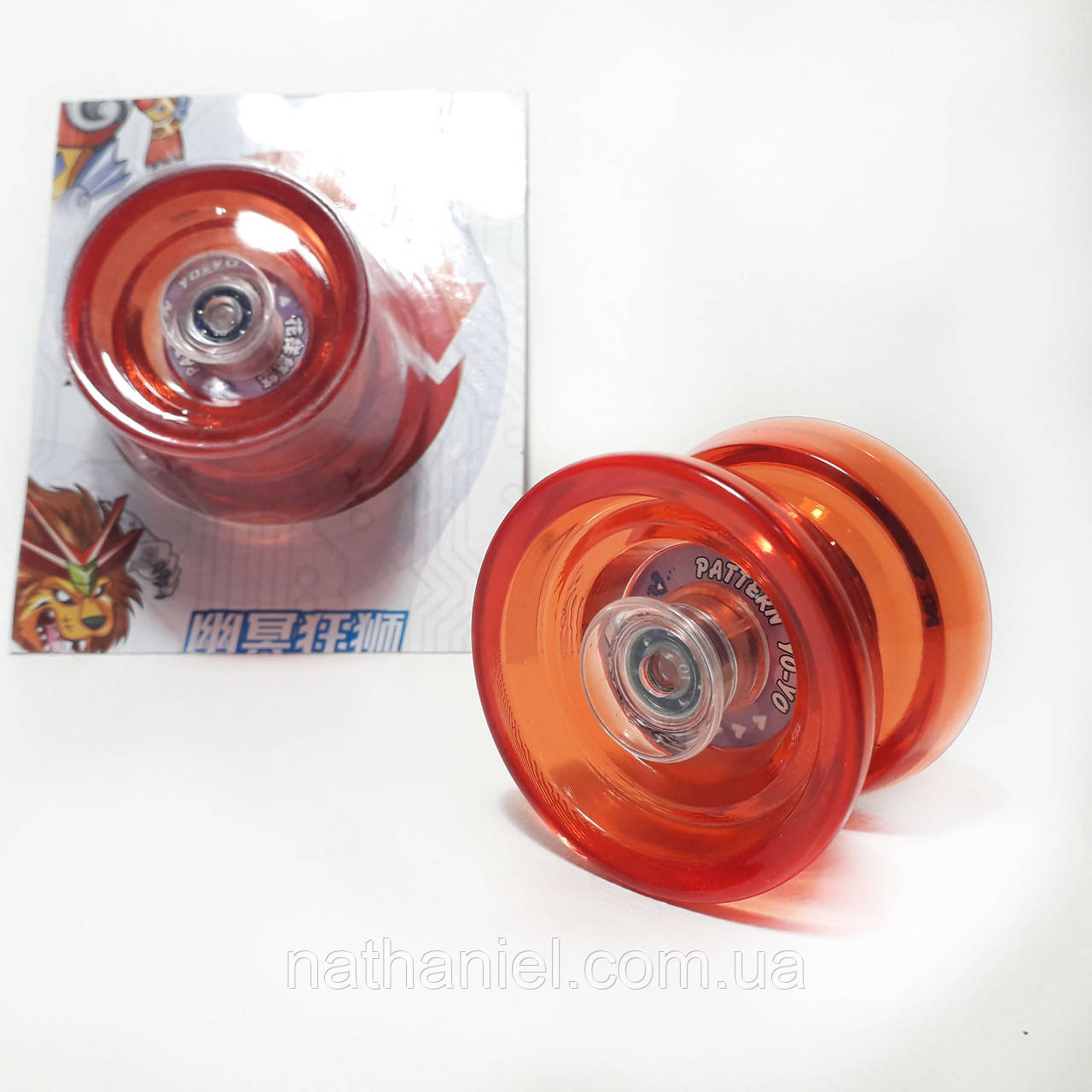 Йо-йо пластикове Yo-Yo Red-transparent, фото 1