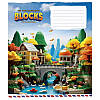 Зошит шкільний в клітинку 12 аркушів Школярик, Lucky blocks (5 видів), фото 6