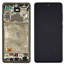 Дисплей Samsung A725 Galaxy A72 (2021) із сенсором і рамкою чорний OLED | модуль
