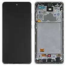 Дисплей Samsung A726B Galaxy A72 5G із сенсором і рамкою чорний, Original, сервісне паковання | модуль