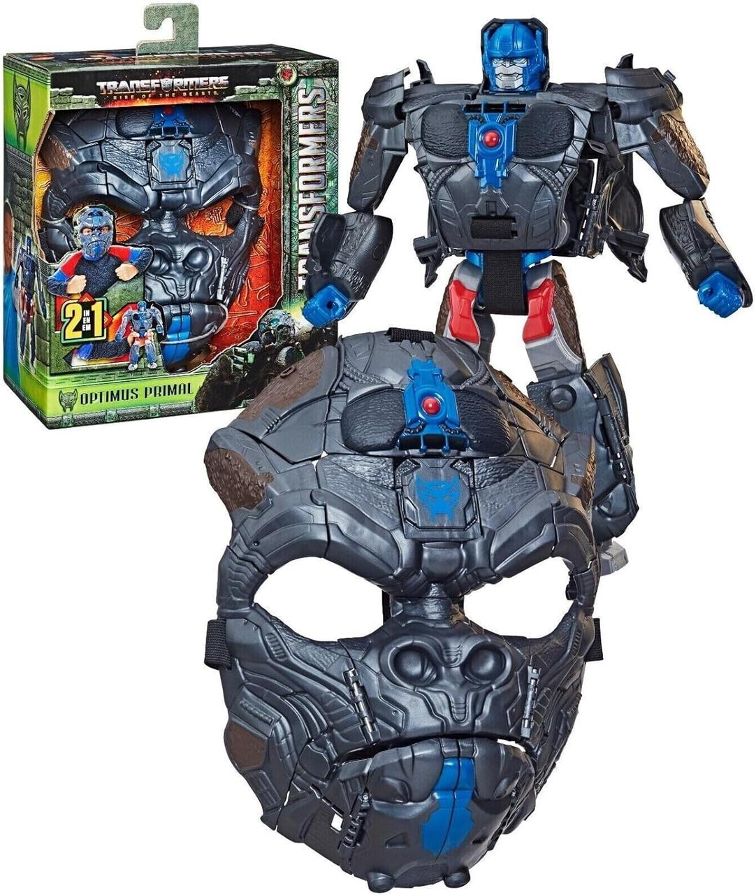 Маска Трансформер 2 в 1 Час Звіроботів Transformers Rise of the Beasts Movie Optimus Primal Mask Hasbro (F4650), фото 1