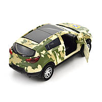 Машинка металева серії Шеврони Героїв Kia Sportage R 56 ОМПБр 1:39 5*11*4см (250362M), фото 2