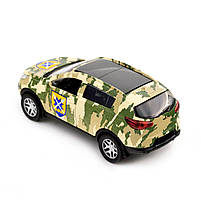 Машинка металева серії Шеврони Героїв Kia Sportage R 56 ОМПБр 1:39 5*11*4см (250362M), фото 4