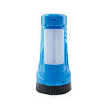 Ліхтар переносний акумуляторний Yajia YJ-2833 1W+12xLED 880mAh із зарядкою від мережі Blue (7_00967), фото 2