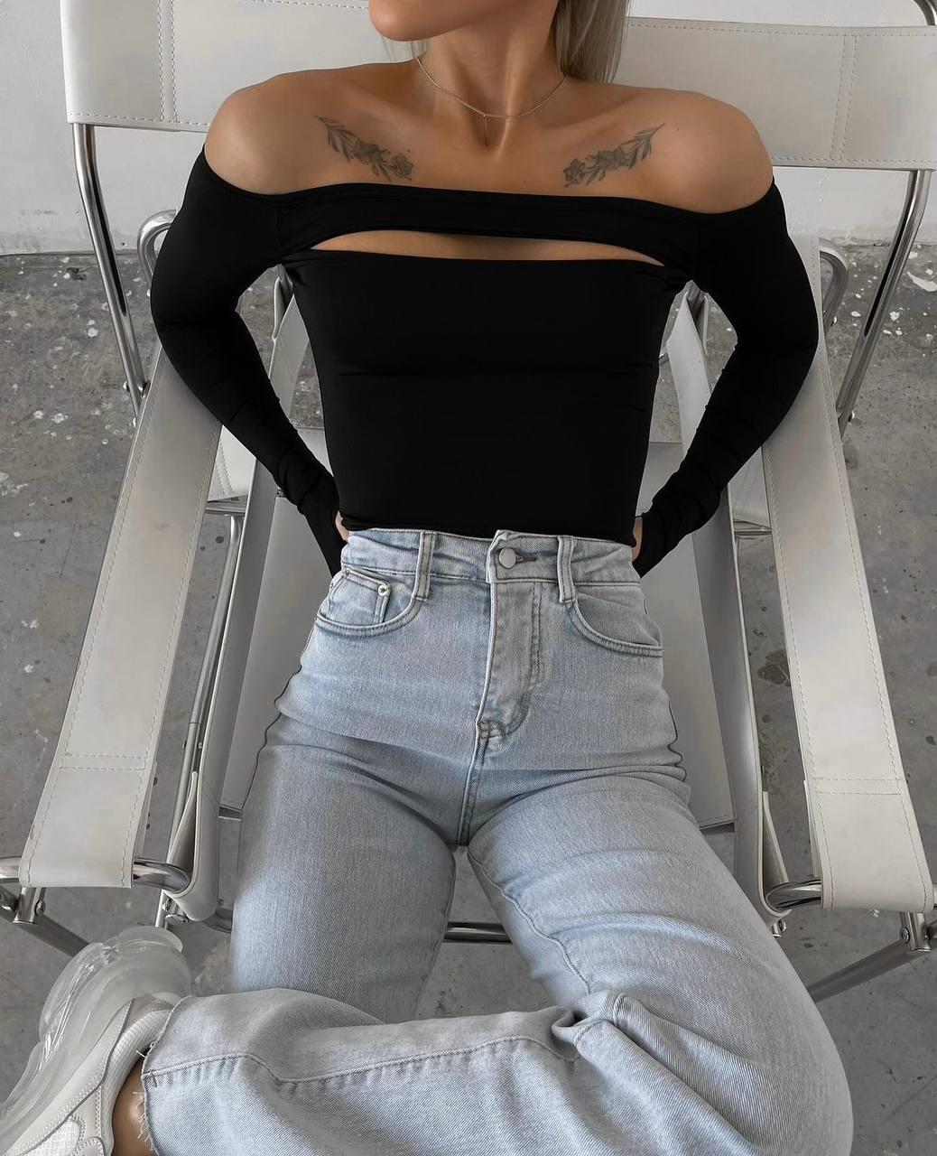 Стильний лонгслів тканина мікродайвінг, фото 1