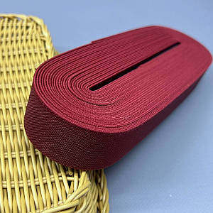 Резинка турецька щільна 3см, 10м - гнила вишня