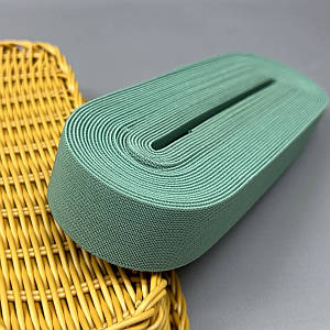 Резинка турецька щільна 3см, 10м - полин темий