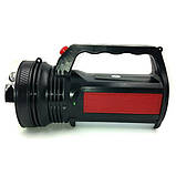 Ліхтар переносний акумуляторний Yajia YJ-2836 1xLED+12xSMD з бічним підсвічуванням 1000mAh Black-Red (7_00971), фото 2