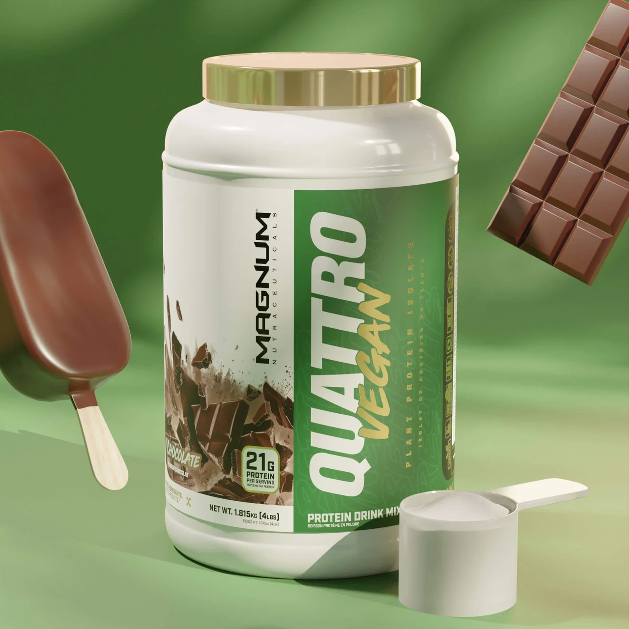 Протеин веган Magnum Quattro Vegan 900g