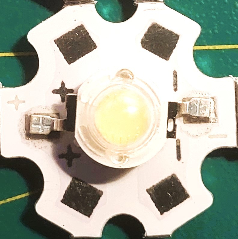 Надяскравий світлодіод на підкладці led 5w 3.2-3.6v білий нейтральний 4000-4500 K, фото 1