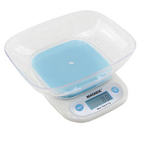 Електронні кухонні ваги Matarix MX-403 із чашею 7 кг Blue (3_05213)