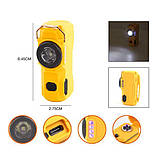 Портативний ліхтарик RIAS D50-COB акумуляторний із запальничкою Type-C Yellow (3_05274), фото 3