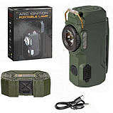 Портативний ліхтарик RIAS D50-COB акумуляторний із запальничкою Type-C Green (3_05280), фото 2