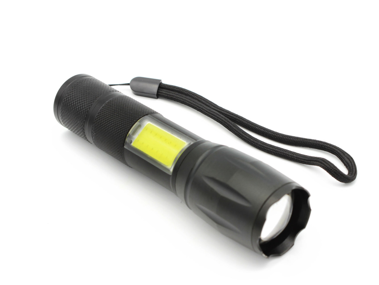 Ліхтар ручний акумуляторний Police WD234 T6+COB 1X18650 microUSB Black (7_00995), фото 1