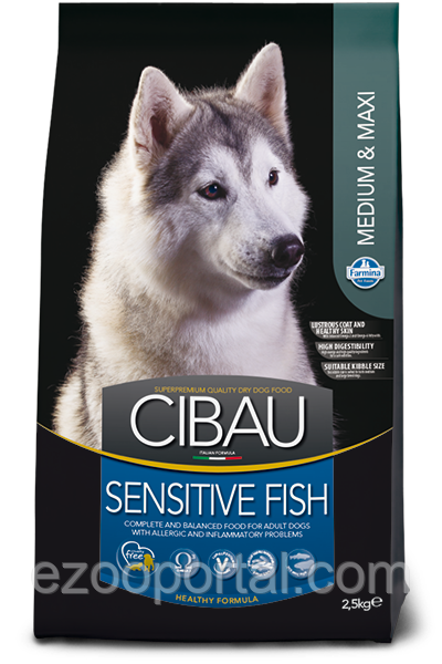 Сухий корм для собак Farmina Cibau Sensitive Fish Adult Medium & Maxi 2,5кг