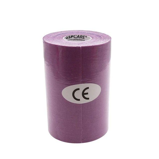 Кінезіо Тейп 10см х 5м Кінезіологічний спортивний тейп стрічки Kinesiology Tape, фіолетовий
