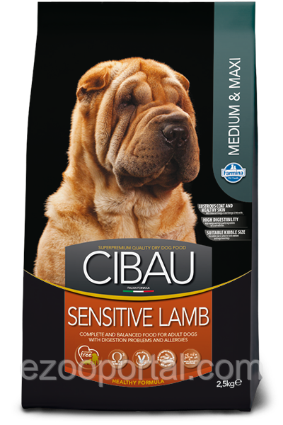 Сухий корм для собак Farmina Cibau Sensitive Lamb Adult Medium & Maxi 2,5кг