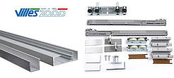 Прихована розсувна система VILLES 6212s для дверей до 80 кг (Італія)